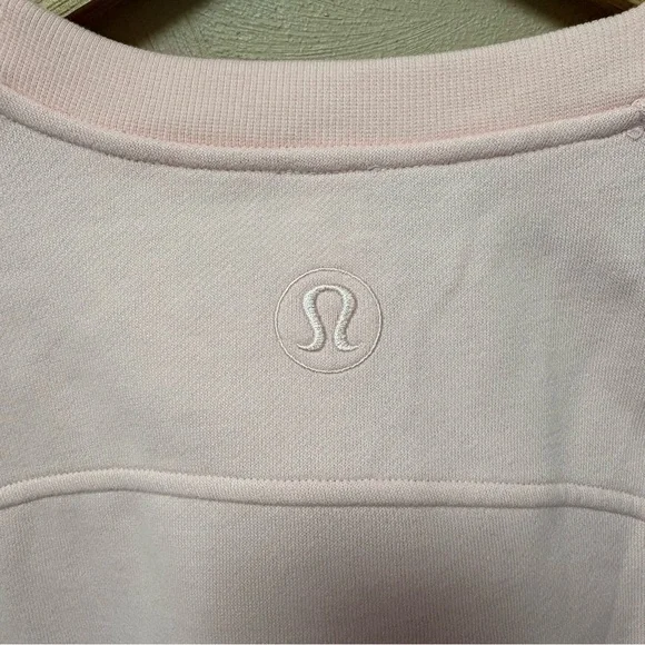 Lululemon Scuba Oversized Pullover Wordmark Strawberry Milkshake Pink XL/XXL - Picture 11 of 14